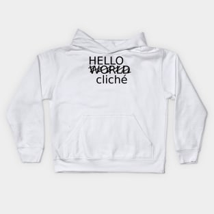 Hello World cliché (W) Kids Hoodie